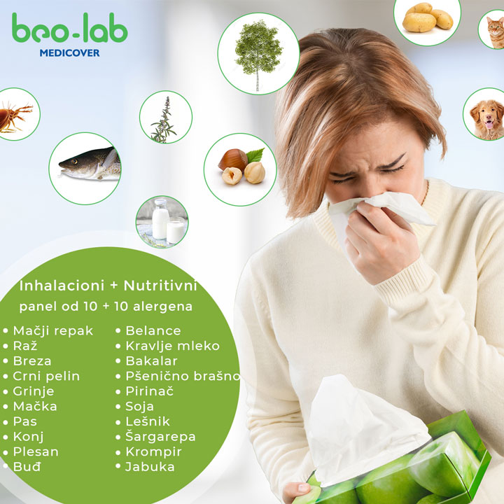mix alergeni 10 inhalacionih +10 nutritivnih alergena