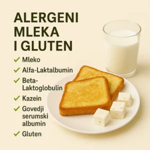 Alergeni mleka (f2, f6, f77, f78, e204) i gluten (f79)