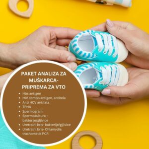 Paket analiza - priprema za VTO (muški partner)